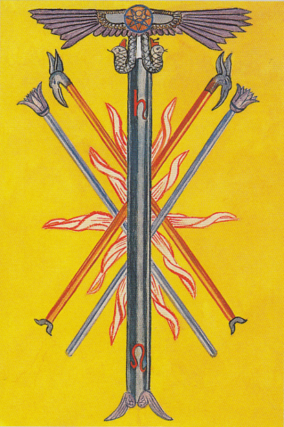 Thoth 5 of Wands